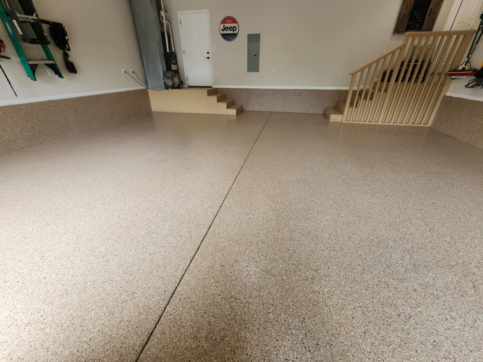 Before — Bare Uncoated Garage Concrete