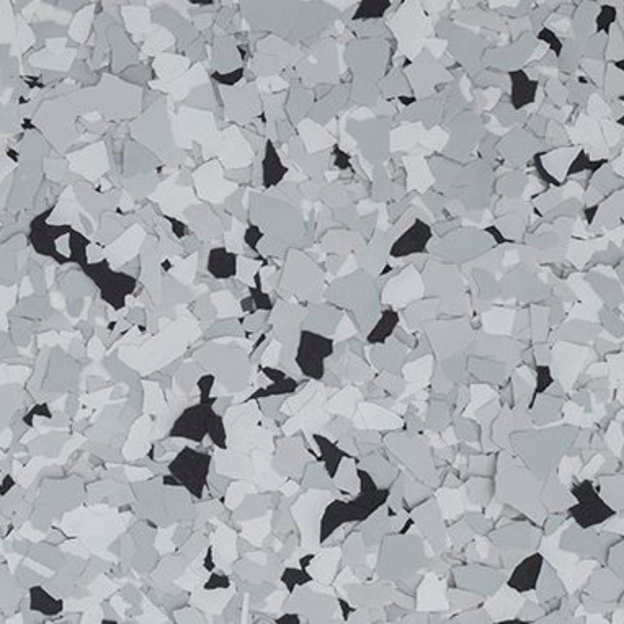 Feather Grey epoxy flake color — Crete Creations LLC Joplin MO